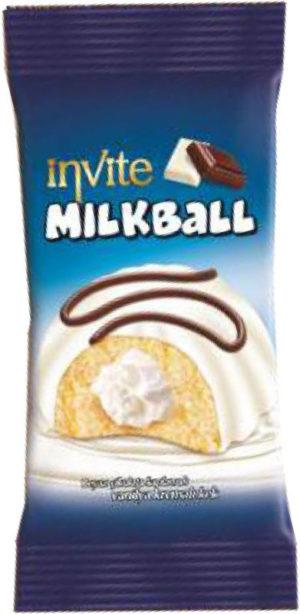 Кекс Invite Milk Ball 50 гр 6/24 шт (2606)