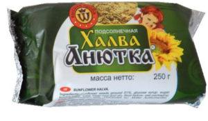 Халва подсолнечная Анютка 250 гр/24 шт