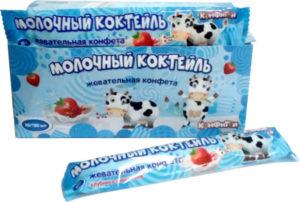 Жевательные конфеты Молочный коктейль 10 гр 20*30 шт
