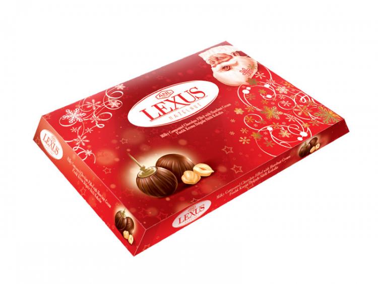 Lexus Santa, Fındıklı, Krema Dolgulu, Sütlü Kokolin Çikolata 220 g. Kutu