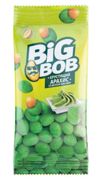 Арахис Big Bob в оболочке со вкусом васаби 30 гр.