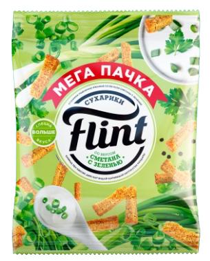 ТМ Флинт Сухарики сметана с зеленью 110гр. (40 шт.)