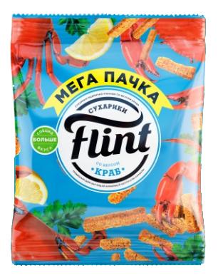 ТМ Флинт Сухарики краб 110 гр.