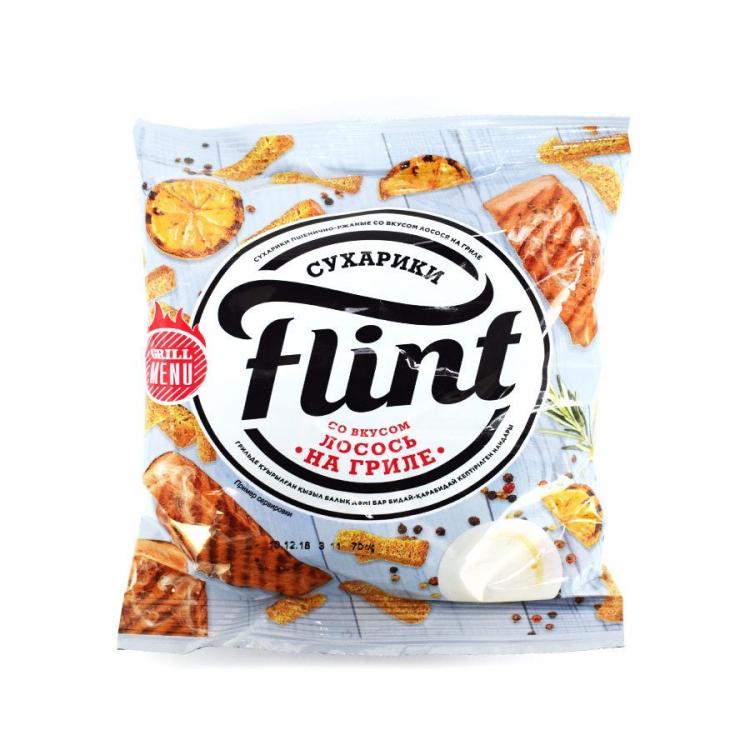 TM Flint Сухарики со вкусом Лосось на гриле 70 гр./70 шт