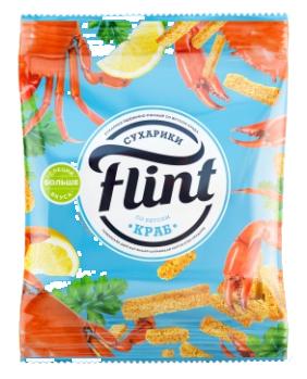 TM Flint Сухарики краб 70 гр/70 шт