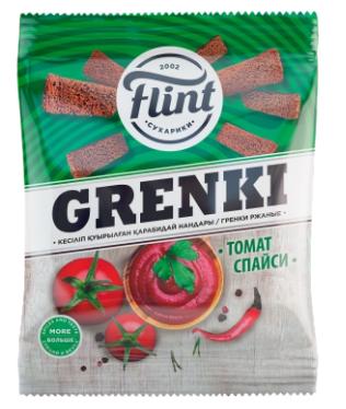 ТМ Флинт гренки ржаные со вкусом томат spicy 70 гр./70 шт