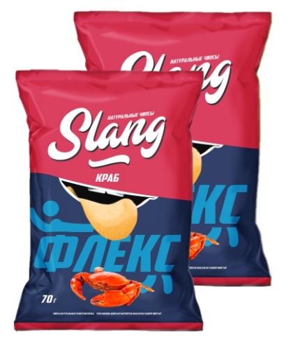  Чипсы SLANG краб  70гр