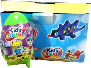Пластиковое яйцо Kids Dough 6*12 шт (пластилин)