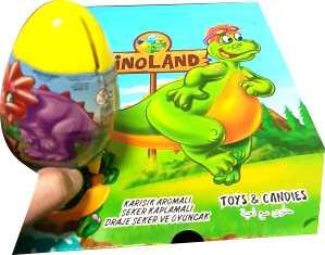 Пластиковое яйцо Dinoland, Eggo Dino 6*12 шт